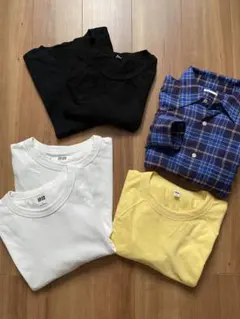 UNIQLO U クルーネックTシャツ他　計6点セット　まとめ売り　Lサイズ多めのサムネイル