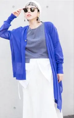 新品　タグ付き！オズモーシス　アシンメトリーカーディガン