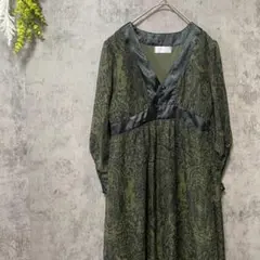 レトロ ロングワンピース