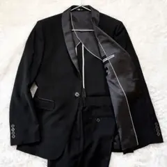 美品　スーツセレクト タキシード セットアップ ブラック S 結婚式 セレモニー