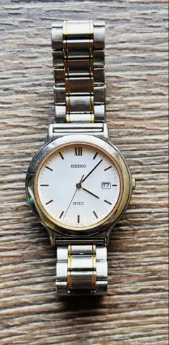 SEIKO SPIRIT 腕時計(クォーツ) シルバー/ゴールド