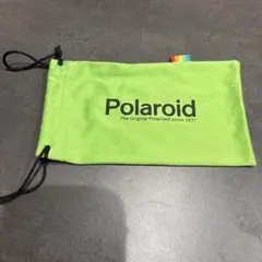 Polaroid メガネケース 巾着袋 グリーン