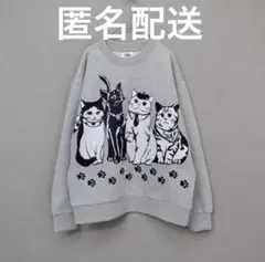 MICHIGAN RAG ミシガンラグ 総柄 CAT ネコ ねこ 猫 スウェット - メルカリ