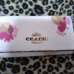 COACH 花柄 キーケース