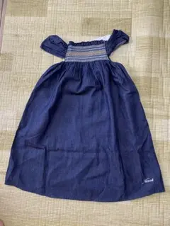 nino デニム　ワンピース　120センチ　タグ付き　新品未使用です！のサムネイル