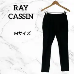 レイカズン　スキニー　パンツ　ウエストゴム　M ブラック