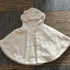 ベビー服　ボアくまさんポンチョ 7.0.80.90 モコモコ　フリース　アウター