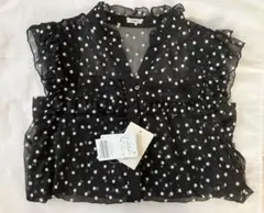 ■新品【IENA】楊柳フリルピンタックフレンチ ブラウス