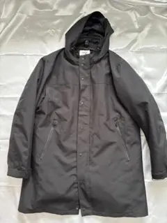 美品 ikka 3WAYロングコート 黒 ブラック メンズ ＸＬ