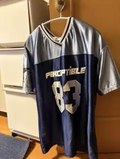 WEGO ネイビー/シルバー Tシャツ Fサイズ