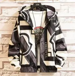 『ブラックXXLサイズ』マウンテンパーカー　ウィンドブレーカー　男女兼用