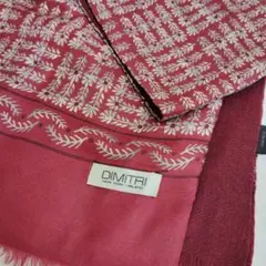 ✿DIMITRI シルク100＆ウール100ストール マフラー美品✿