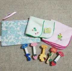 ハンドタオル ポーチ等 小物雑貨 4点セット