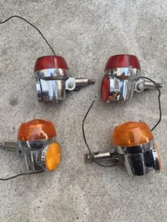 ハーレー ウィンカー レンズ 2個 オレンジ タービン デザイン 3.25