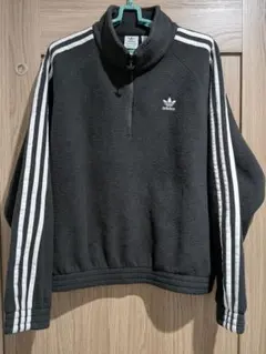 adidas Originals ハーフジップ フリース L 黒