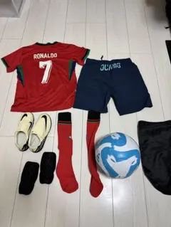 ほぼ新品 サッカー豪華10点セット 130cm シューズ19cm ボール付