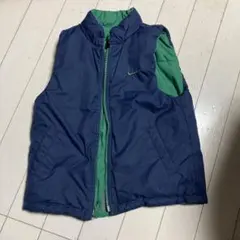 Nike リバーシブル ダウンベスト ネイビー/グリーン