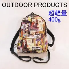 ✨美品/超軽量400g✨アウトドアプロダクツ コラージュプリント柄リュックのサムネイル