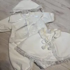 赤ちゃん本舗 セレモニードレスオール 3点セット クラウンマント お宮参り