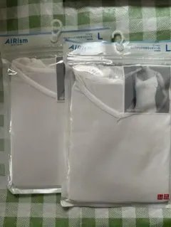 ユニクロ　AIRism 汗取りパッド付きキャミソール Lサイズ 2枚セット