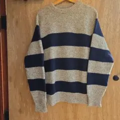 1980s USA製　L.L.BEAN 　ボーダー　ニットセーター　サイズL