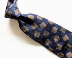 80年代レトロ　ネイビー　ブラウン　CHRISTIAN AUJARD