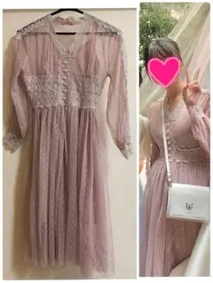 チュールワンピース　韓国　結婚式お呼ばれ