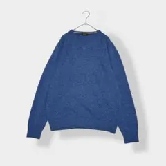 corsini コルシーニ ウール カシミヤ ブレンド ニット ブルー 50