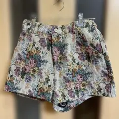 319. Excite 花柄ジャガードショートパンツ Mサイズ 秋冬