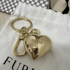 美品】FULRA フルラ コインケース 小銭入れ キーホルダー ハート型