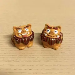 シーサー 置物 ミニチュア 2体セット - メルカリ