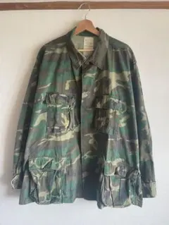 70s 実物 US ARMY ジャングルファティーグジャケット/XL-R