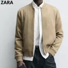 【ZARA】　フェイクスエード ボンバージャケット　ブルゾン　USL