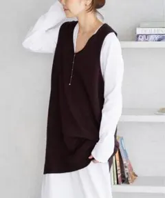 plage◆long ニットベストのサムネイル