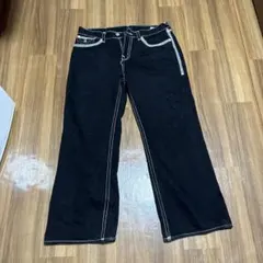 TRUE RELIGION ワイドレッグデニム ブラック