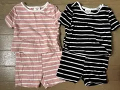 SHEIN ベビー Tシャツボトムス 2枚セット 9-12M ボーダーのサムネイル