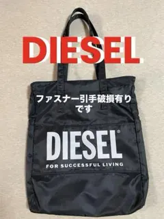 DIESEL ディーゼル トートバッグ ロゴ プリント ブラックのサムネイル