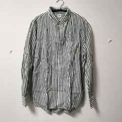 UNIQLO ストライプ長袖シャツ Lサイズ