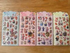 ズートピア立体　ぷくぷくシール　4枚セット
