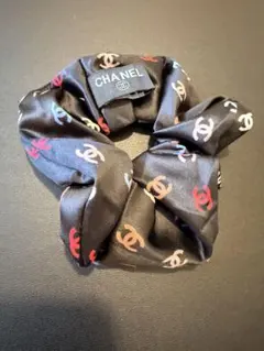 シャネル　シュシュ　ブラック