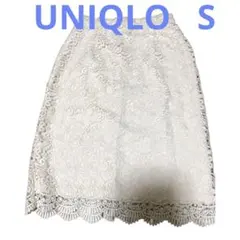 UNIQLO 花レース　タイト　スカート　S