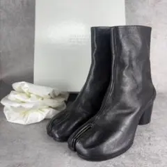 [美品]Maison Margiela タビブーツ tabi 39 ブラック Maison Margiela メゾンマルジェラ ロングブーツ TABI タビ