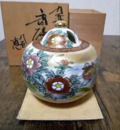 茶道具、水指、赤絵丸、御室窯、すず16番 - メルカリ