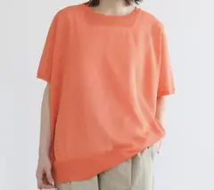 半袖 Tシャツ オレンジ ゆるっとシルエットのサムネイル