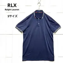 美品 RLX Ralph Lauren ゴルフウェア ポロシャツ ネイビー S