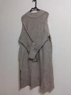 studio CLIP☆ ベージュ☆ 長袖ニットワンピース