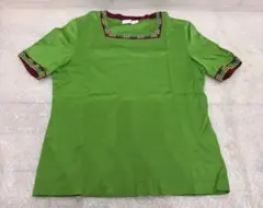 イヴサンローラン リンガーTシャツ　グリーン　緑のサムネイル