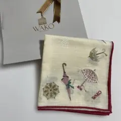 WAKO 銀座和光 ハンカチ 傘柄　麻混のサムネイル
