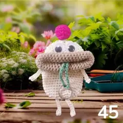 ♡ハンドメイド♡パクパクモンスター　リトルモンスター　キーケース　しろ45のサムネイル