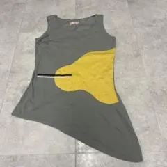 アシンメトリックノースリーブチュニック　ゾジオ